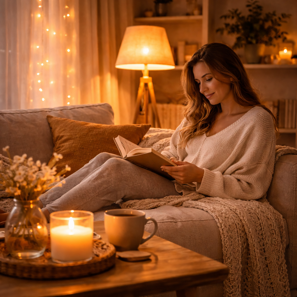 Membangun Nuansa Sore yang Damai dengan Pencahayaan Hangat